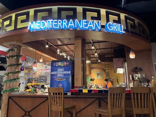 Counter service at the food court  at Mediterranean Grill in Bellevue