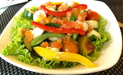 Salad at Falafel House in Kuta