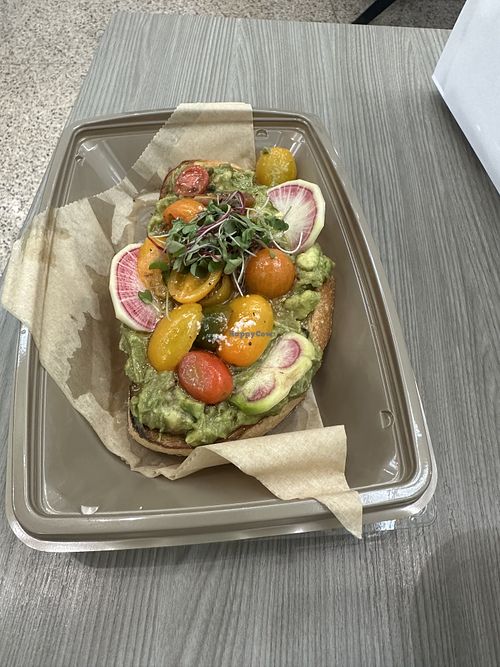 Avocado toast  at Toastique in Los Angeles