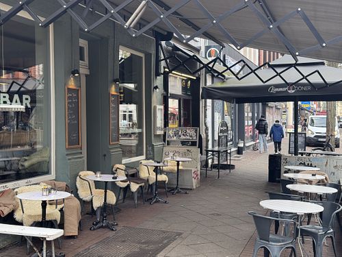 Nice outdoor seating   at Café BAR in Niedersachsen