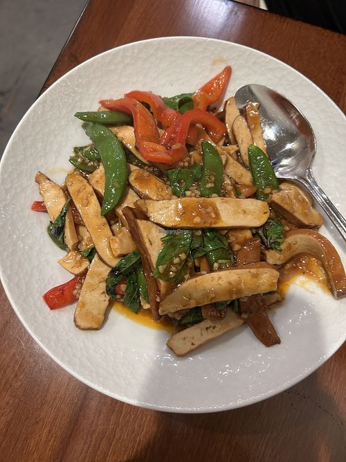 Lemongrass tofu   at Chef Burma in Sacramento