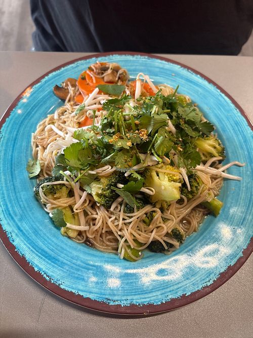 Veggie Stir-Fried Rice Noodles  at Saigon On Main in Rocky Mount
