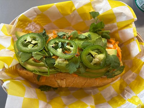 Banh mi with tofu and avocado   at Saigon On Main in Rocky Mount