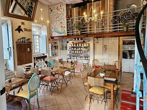 Interior of our cafe and shop at O Cais Eco loja - Café - Comida in Silves