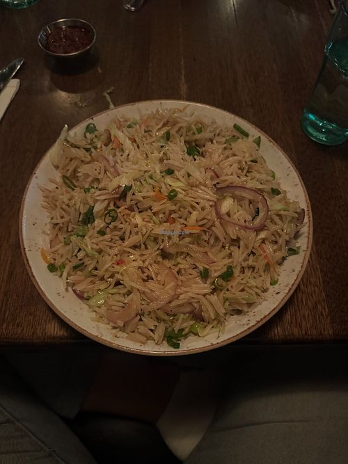 Vegan fried rice! at Rosebud Bar & Kitchen in Somerville