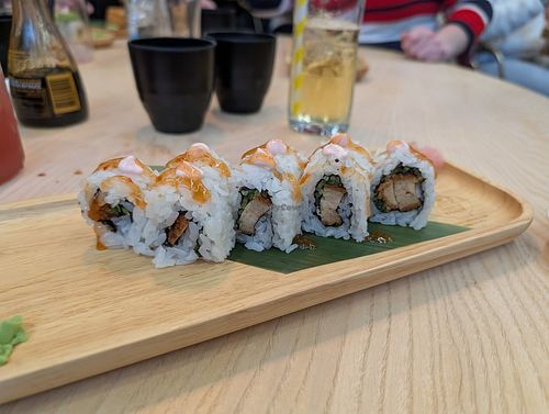 Vegan Tokyo rolls at Maki & Ramen in Sheffield