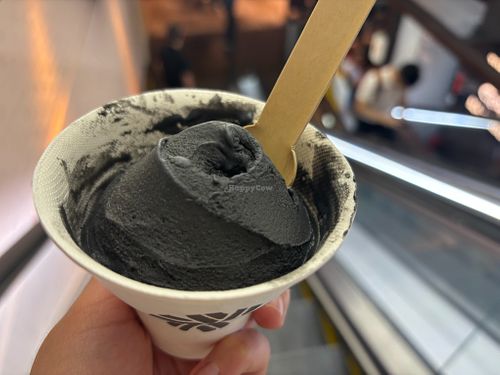 Black sesame gelato at Tofu G Gelato | Korean Premium Ice Cream (Mandarin Gallery, Orchard Pop-Up) in Singapore