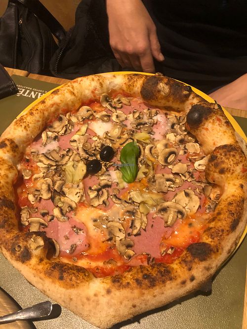 Capricciosa, very nice! at Plantea - Pizza & Coffee Roastery in Zagreb