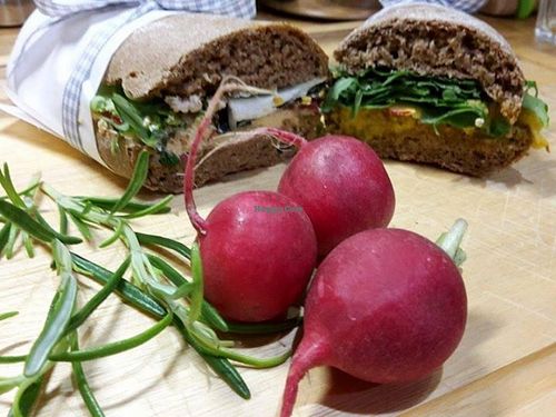 vegan sandwich in San Domenico Caffe at San Domenico Caffe in Kosice