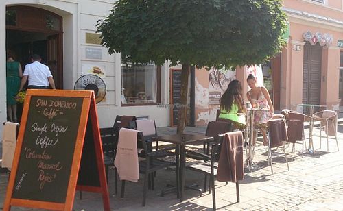 Terrace at San Domenico Caffe in Kosice