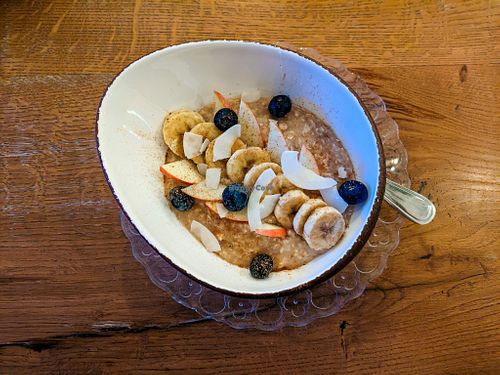 Vegan oatmeal at San Domenico Caffe at San Domenico Caffe in Kosice
