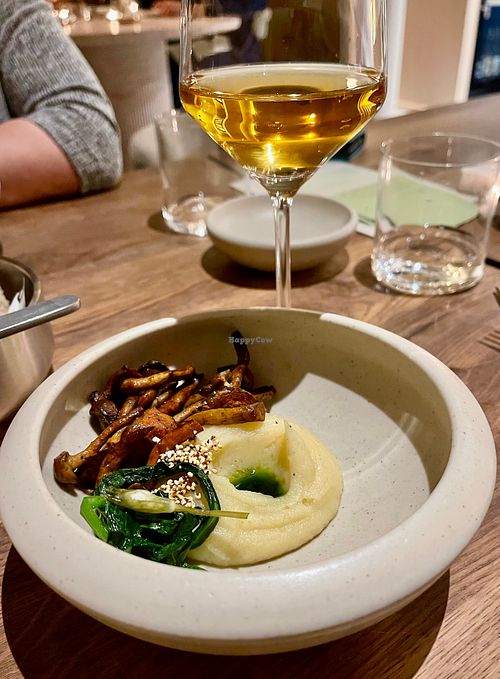 Potato - Nameko - Wild garlic - Millet

(Menu April 2026) at Dirt.  in Ghent