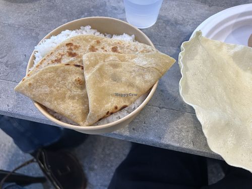 Lunch Thali (the Rice and roti)  at Sri Annapoorani Express in Salt Lake City