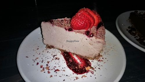 vegan cheese cake at Avo in Nashville
