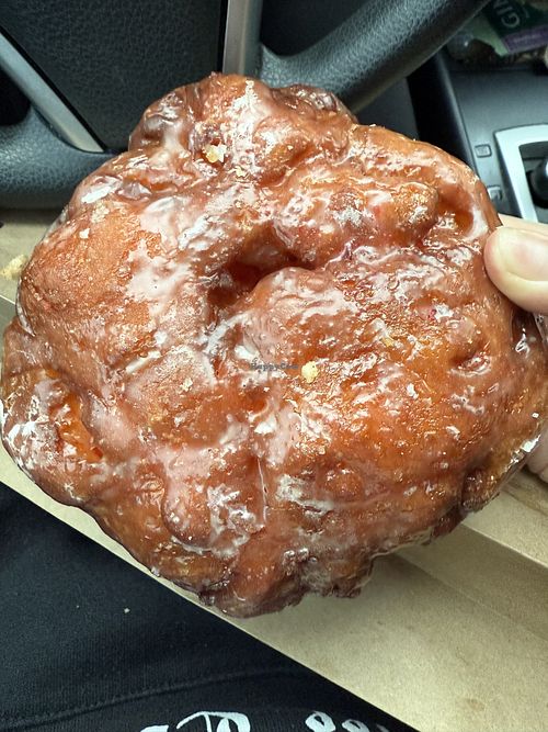 Vegan raspberry fritterrs  at Sweet Donuts in Olympia