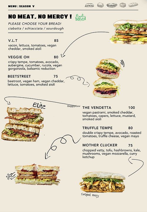 Vegan Menu  at Sandwichopedia in Kabupaten Badung
