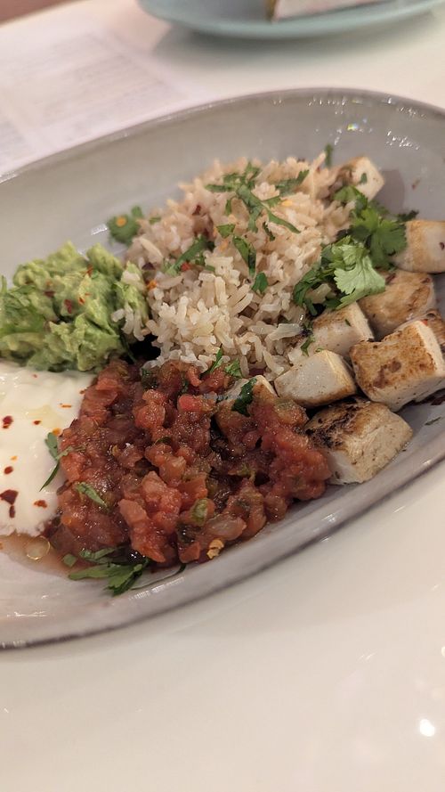 Vegan Mexican burrito bowl at Hola Keto in دبي