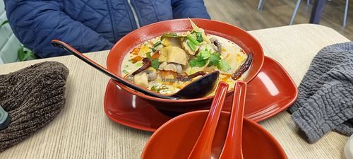 Tom kha soup with tofu at Charm Thai Cafe - Doncaster in Doncaster