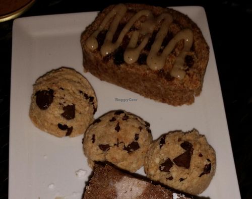 do not miss the raw chocolate chip cookies! at RASA Kitchen + Juice Bar in Santa Fe