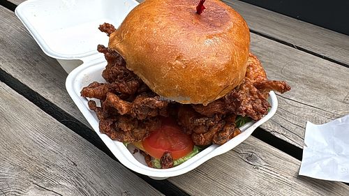   at Chickpea Food Truck in Vancouver