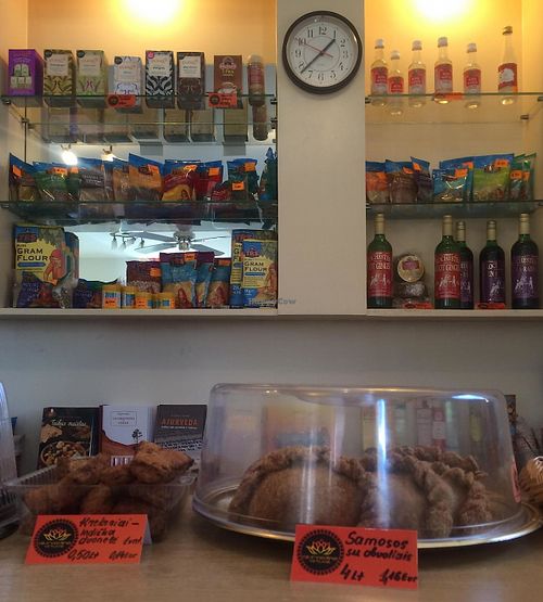 samosas and other nice snacks at Ajurvedine Virtuve - Stepono in Vilnius