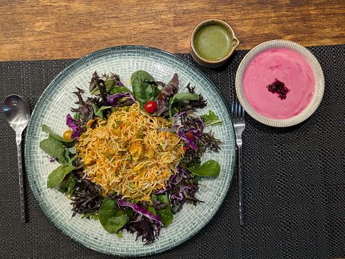 Vegan / Vegetarian Biryani is full of flavours at Sacred Platter in Kenthurst