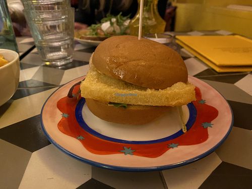 Vegan halloumi bun   at The Little Violet Door in London