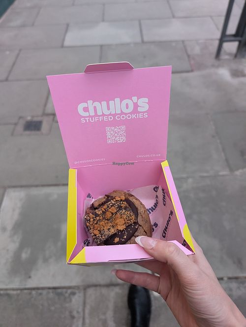 Vegan biscoff stuffed cookie at Chulo's - Edinburgh in Edinburgh