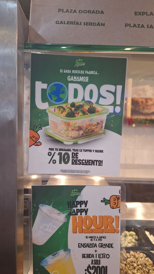 No olviden sus tuppers, les darán el 10% de descuento 😀👌🏻 at Vegetalia in Puebla