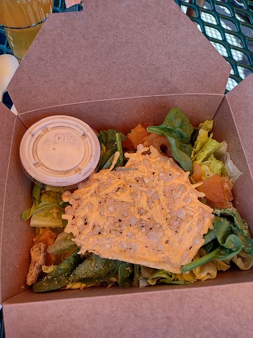 Pineapple Caesar Salad at Shambala Bakery and Bistro in Mount Vernon