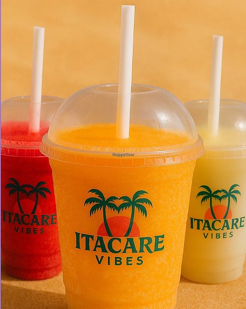Three juice flavors made in a special batch every morning and afternoon—come and experience our fresh tastes:

Watermelon + Mint
Orange
Pineapple + Ginger + Mint at Itacaré Vibes in Bahia