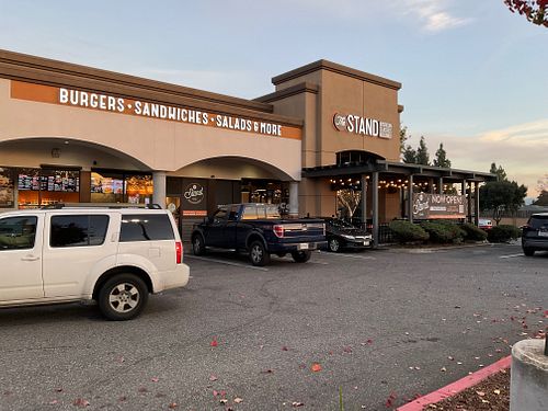 front of restaurant, parking  at The Stand in San Jose