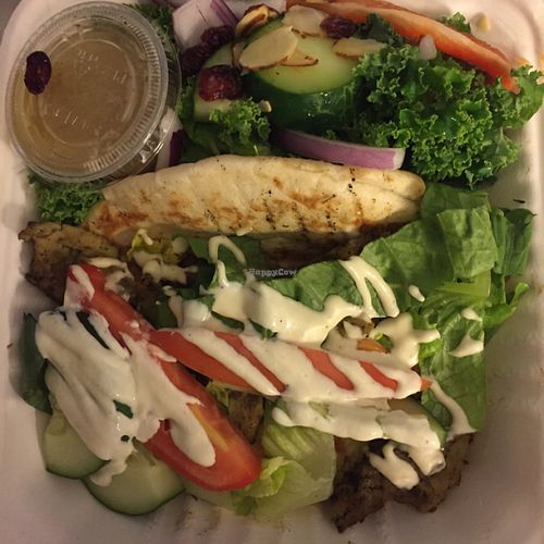 seitan gyro at Three Carrots - City Market in Indianapolis