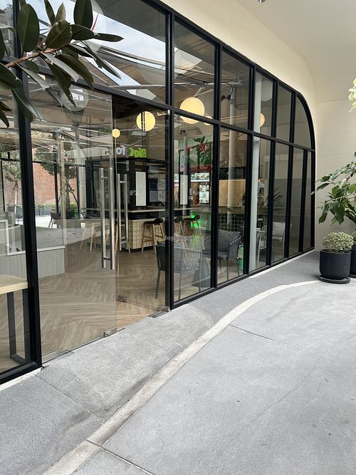 Glass entrance to So Vegan Gateway Bangsue.  at So Vegan Gateway Bangsue in Krung Thep Maha Nakhon