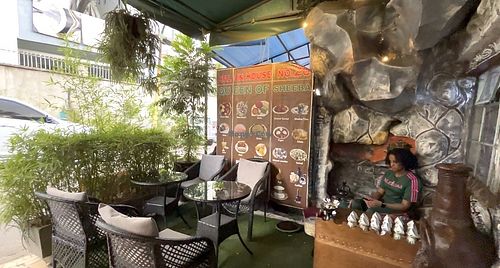 Entry seating area  at Queen Sheba Habesha Ethiopian Restaurant in Nairobi County