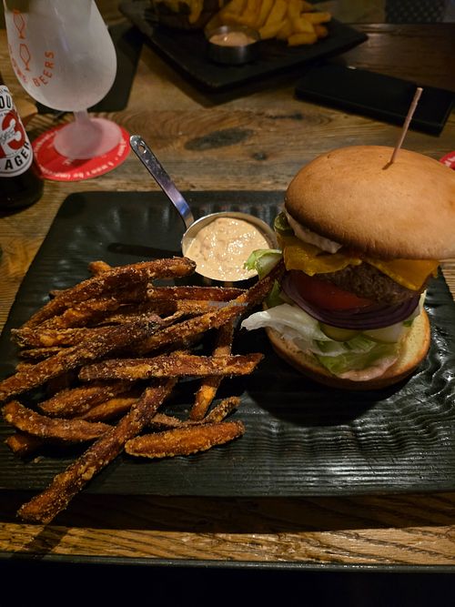 Vegan burguer 10/10 at Two More Beers in Riga