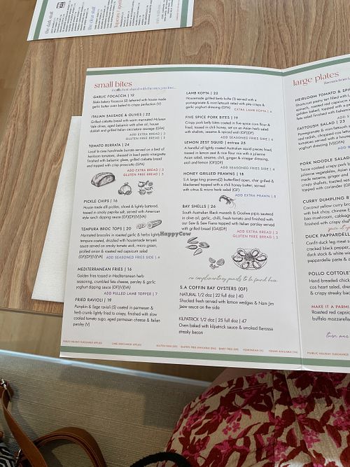 Menu  at The Larder Kitchen in Victor Harbor