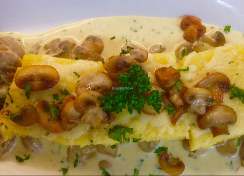 Polenta mit Champignons  at Kraut & Ruben in Bad Hofgastein