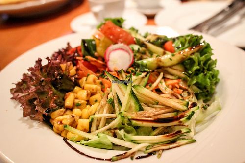 small seasonal salad at Kraut & Ruben in Bad Hofgastein