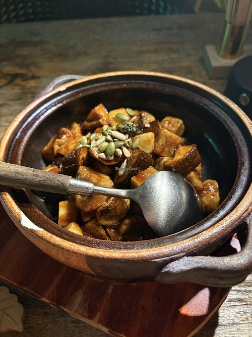 Sizzling mushrooms  at Fresh 植物料理花园餐厅 in Guangzhou