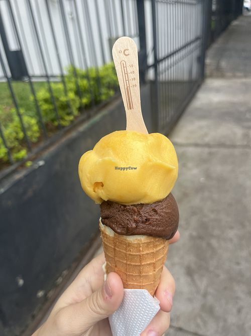 Maracujá e chocolate  at walnuts sorvete in Sao Paulo