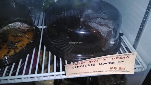 Vegan chocolate mousse at Amrita Garden in Chiang Mai