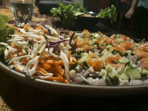 Aubergine Salad Dish at Amrita Garden in Chiang Mai