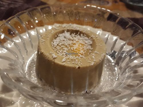 Raw mango cheesecake at Amrita Garden in Chiang Mai