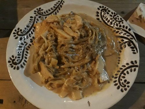 Mushroom Pasta at Amrita Garden in Chiang Mai