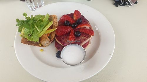 Vegan half & half at Nice on Poplar in Johannesburg