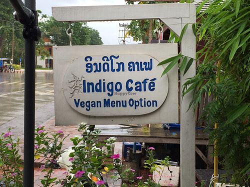 tempted by the advertising  at Indigo Cafe in Luang Prabang