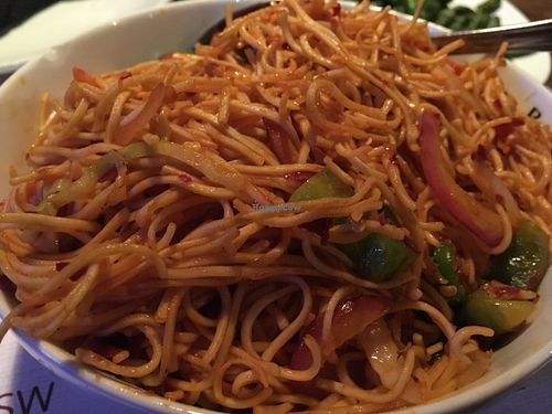 Veg Chili Garlic Noodle (vegan) at Inchin's Bamboo Garden in Scottsdale