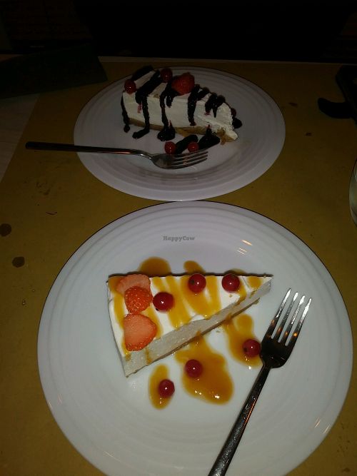 cheese cake at Bioveggy in Florence