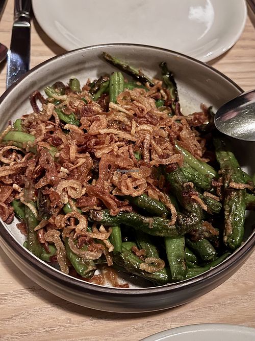 Sautéed green beans   at Sap Sua in Denver